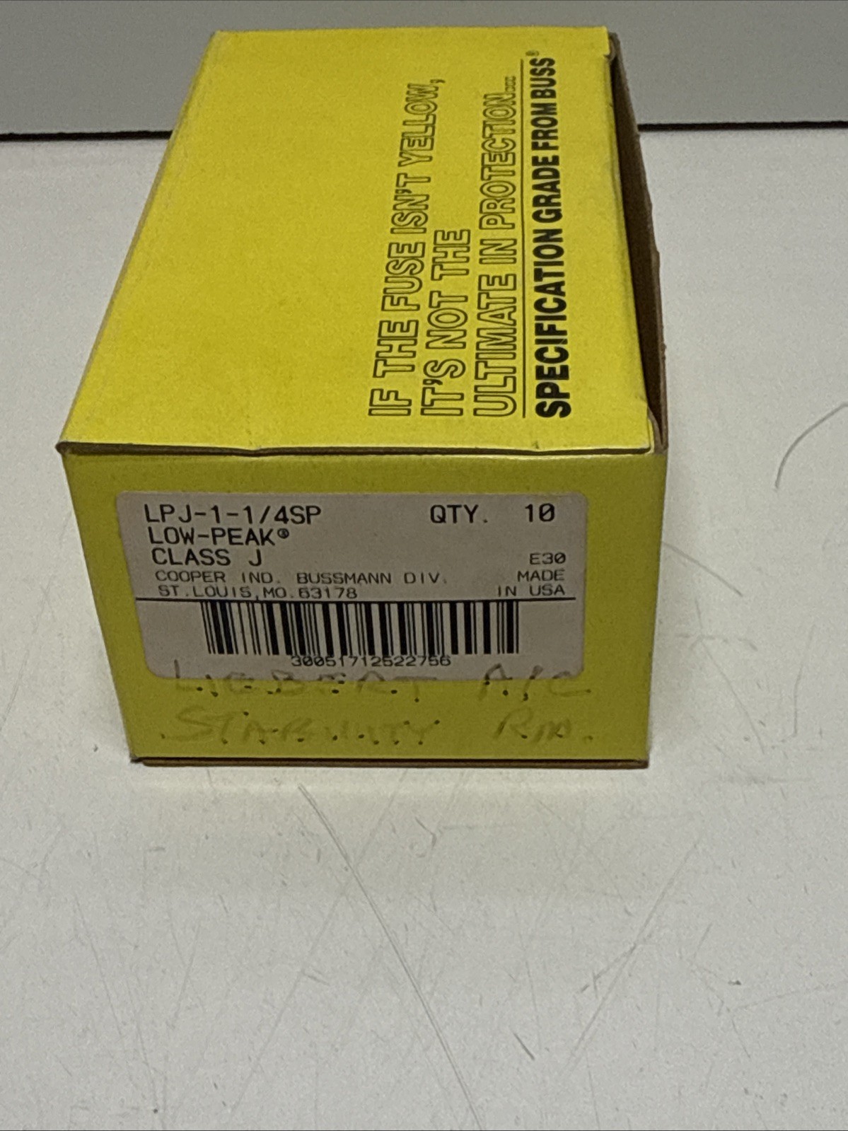 10pcs/box ORIGINAL Bussmann LPJ-1-1/4SP LPJ1-1/4SP 1.25A 600Vac TIME DELAY Fuse