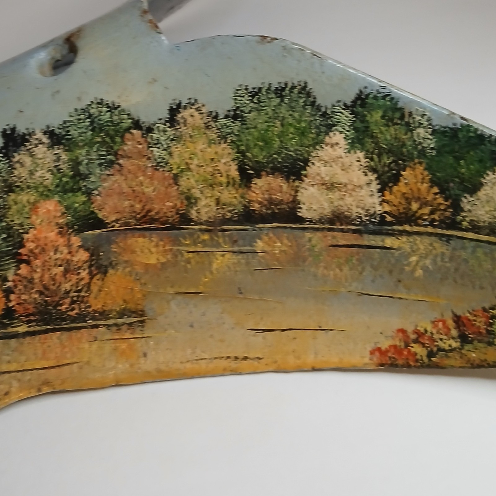 Vintage Hand Painted Butterfly Shape Cultivator Potato Digger