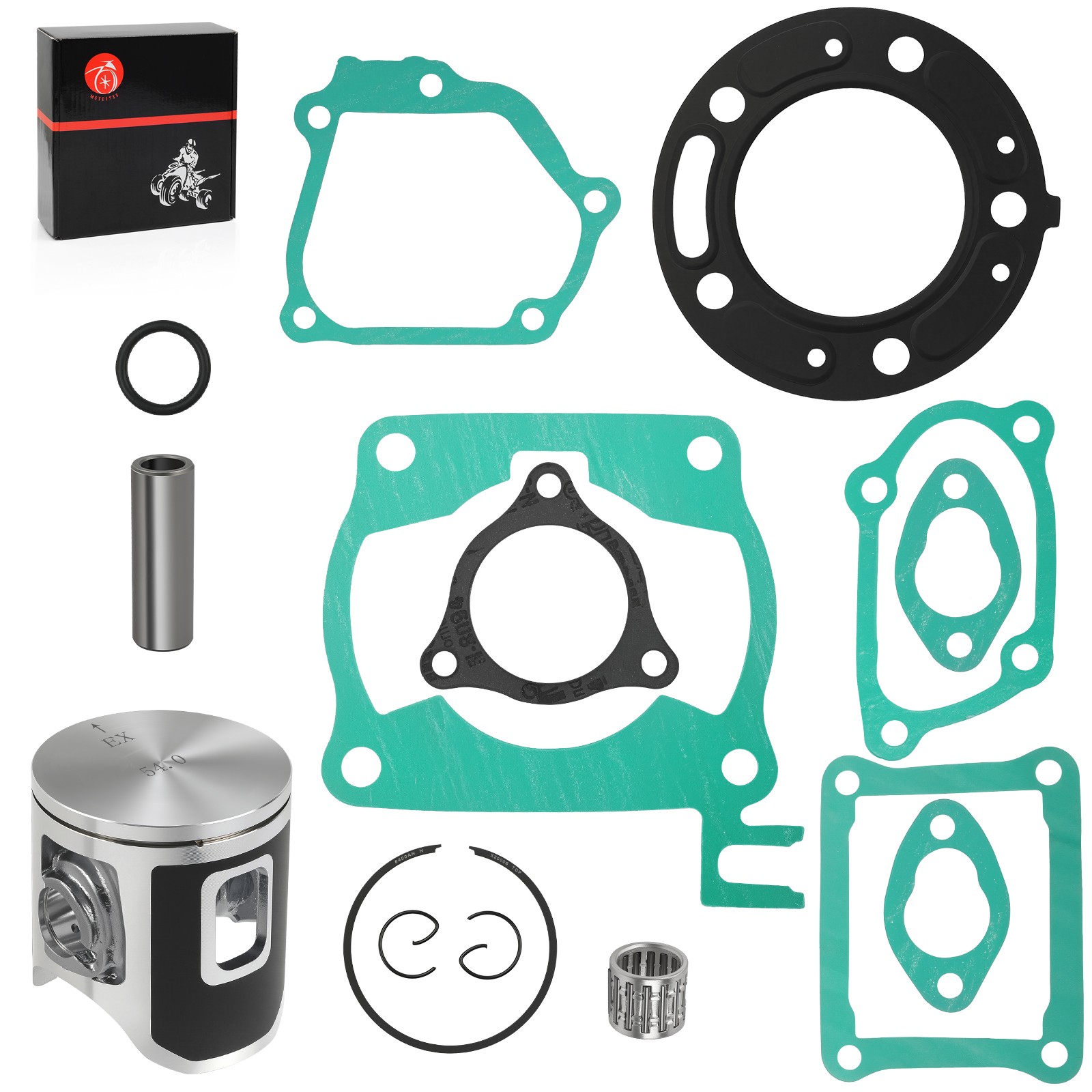 Top End Rebuild Kit 54mm Size B Piston For Honda CR125R 1992-1999 13110-KZ4-505