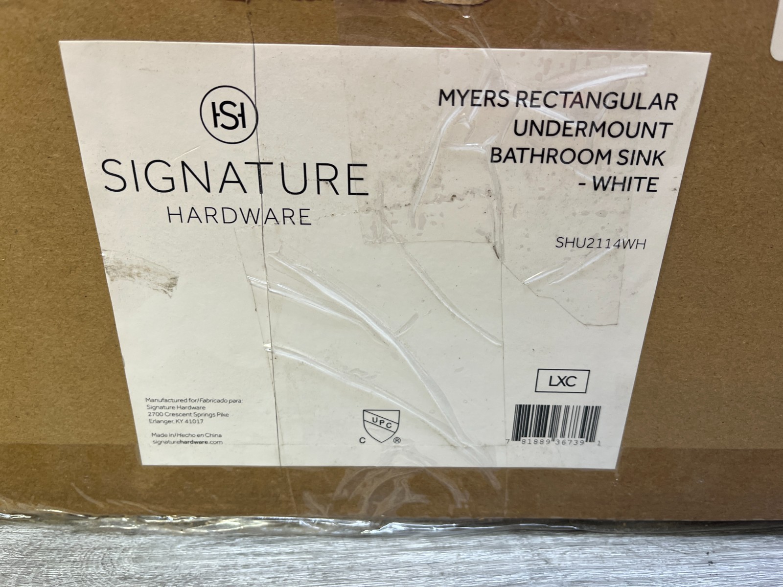 Signature Hardware 447962 Myers 23" White Undermount Bathroom Sink