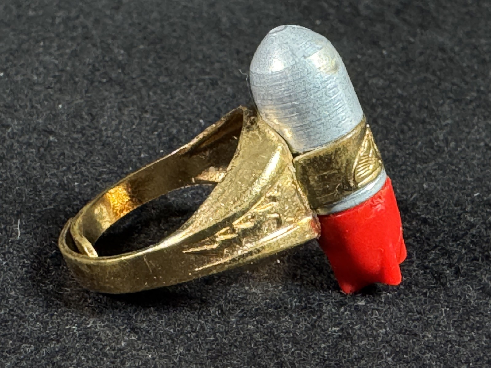 Vintage Lone Ranger Atomic Bomb Ring Classic Kix Cereal Premium Giveaway BEAUTY!