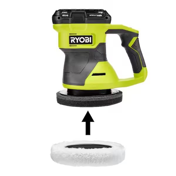 Brand Newin Box Ryobi ONE+ 18V 6 in. Two Speed Random Orbit Buffer (Tool Only)