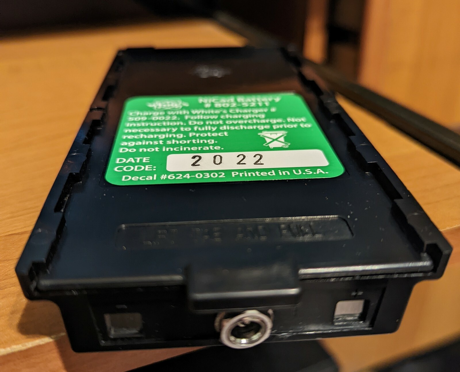 802-5211 Rechargeable battery for White's Detectors