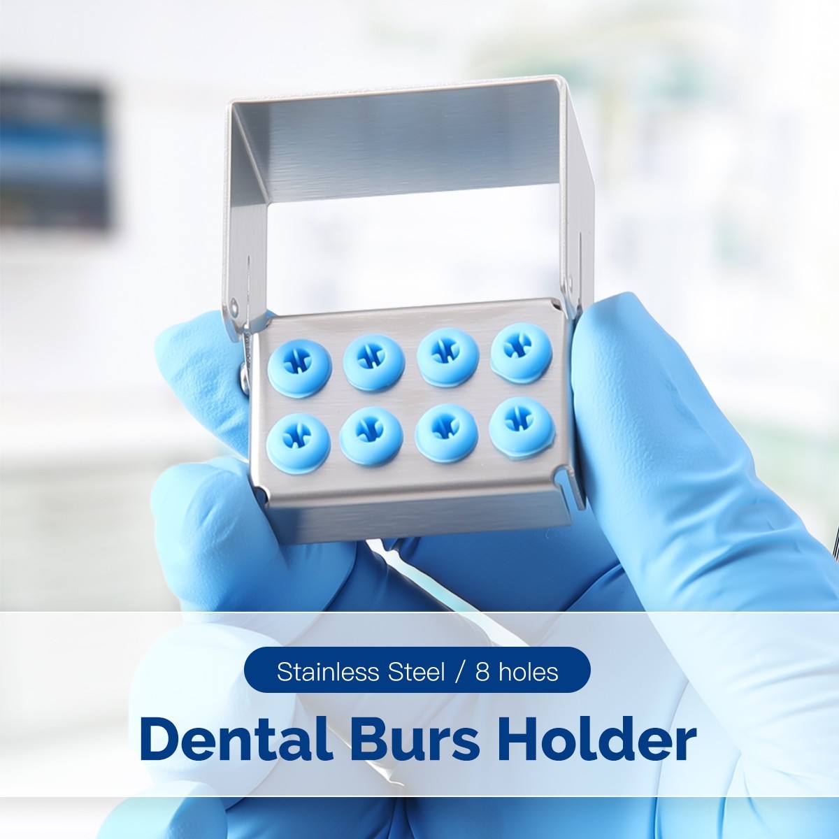 Caja de desinfección de cassette de esterilización de instrumento dental Bur