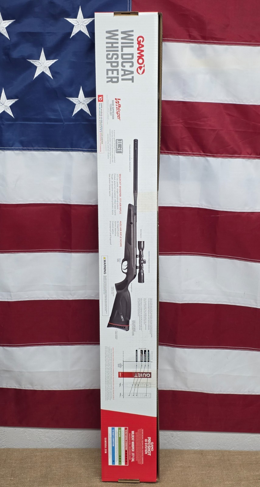 Gamo Wildcat Whisper .177 Cal Pellet w 4x32mm Scope Air Rifle - 6110067854