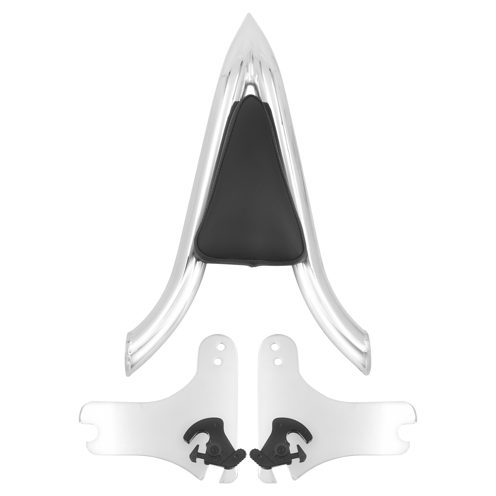 Chrome Detachable Backrest Sissy Bar For Harley Touring Road Electra Glide 97-08