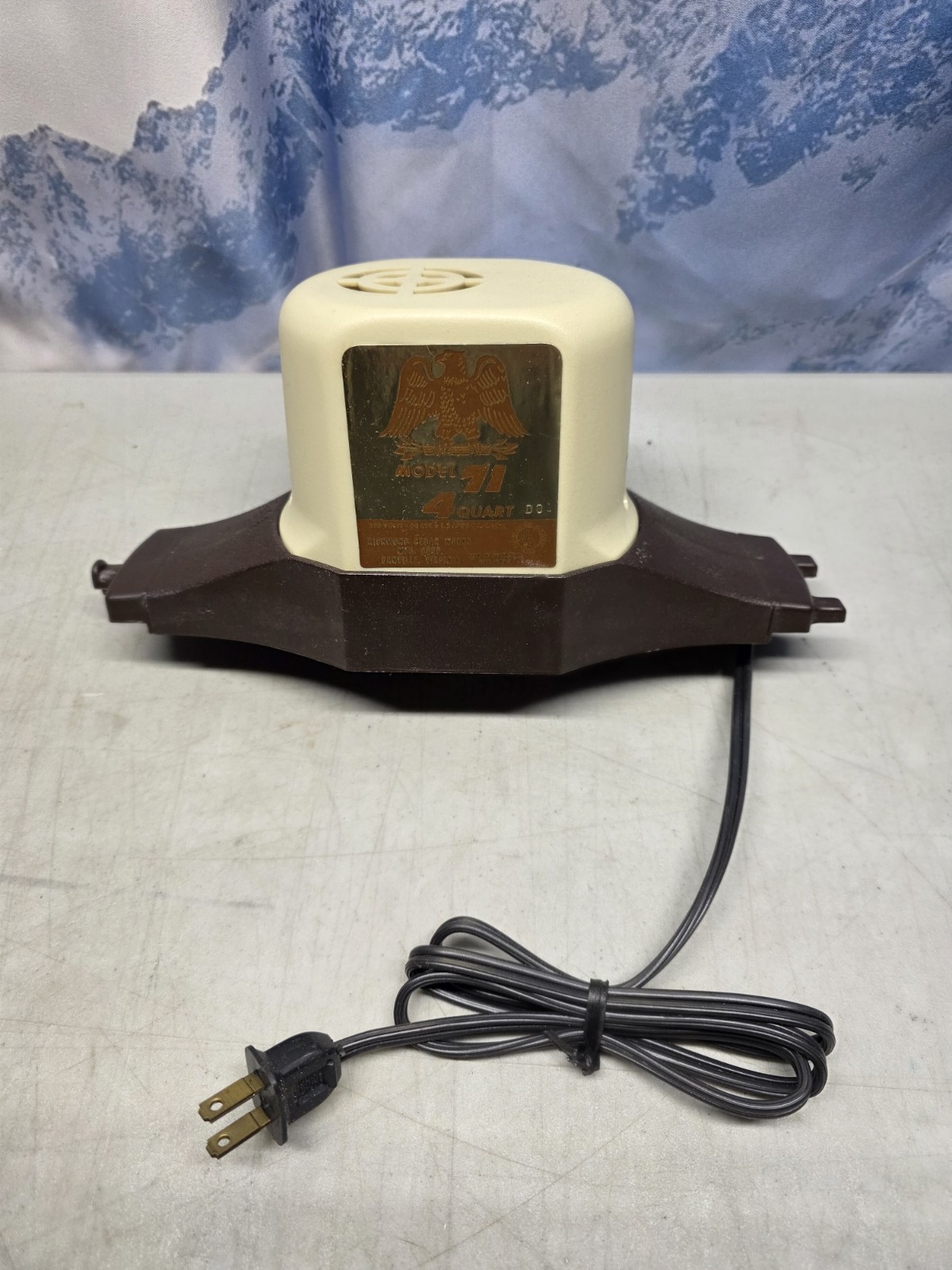 Richmond Cedar Works Model 71 4 Quart Ice Cream Maker Replacement Motor Only