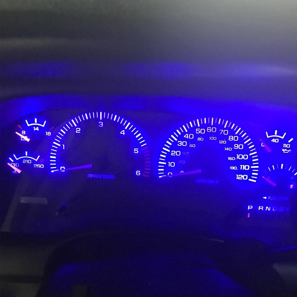 Ice Blue Gauge Cluster LED Dashboard Bulbs For Ford F100-F350 Truck 1973-1979