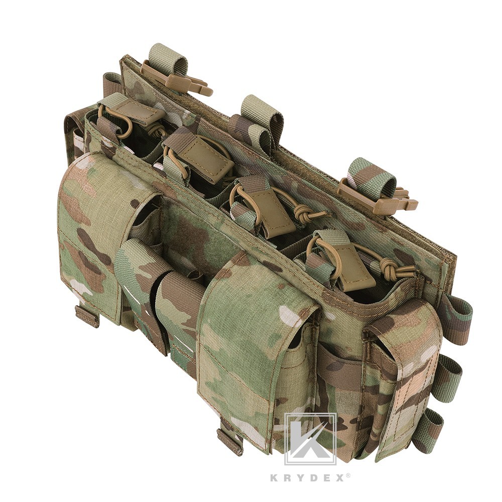 KRYDEX Tactical MF IV Placard Magazine Pouch Front Panel for Vest MC Camo