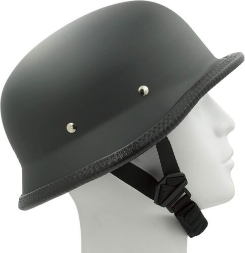 German Novelty Flat Black Helmet With Q-Release
