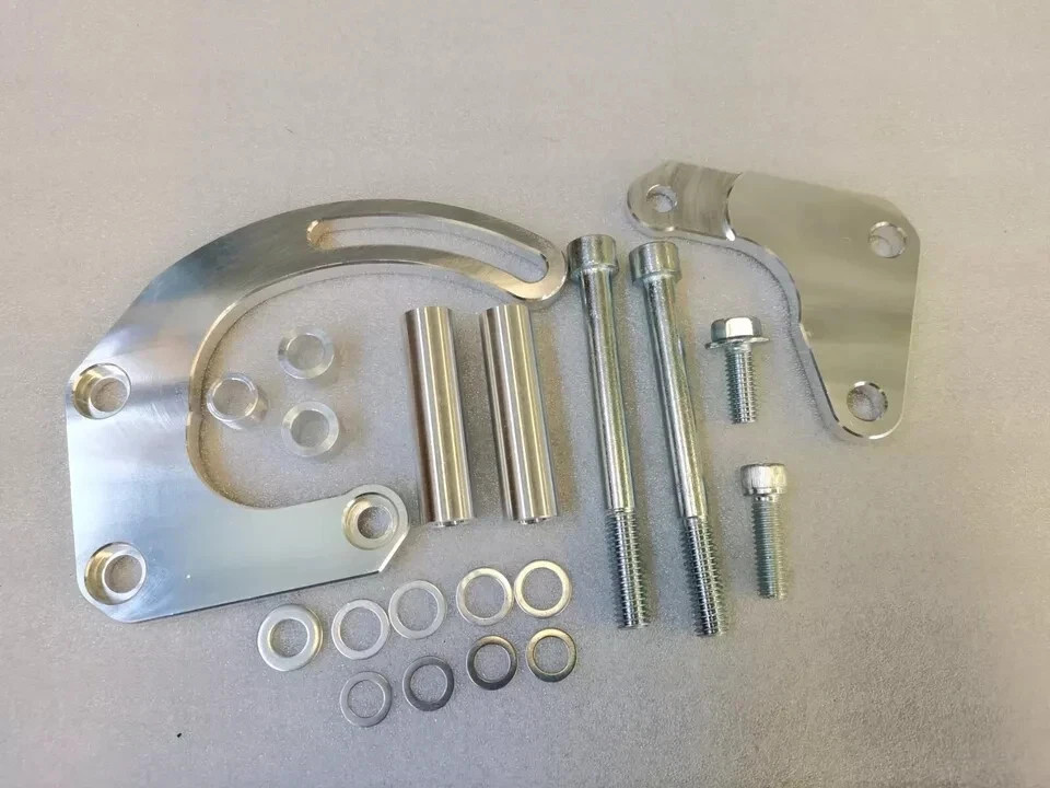 Big Block Chevy 454 Short Water Pump V Pulley & Bracket Kit W/Alternator PS SWP