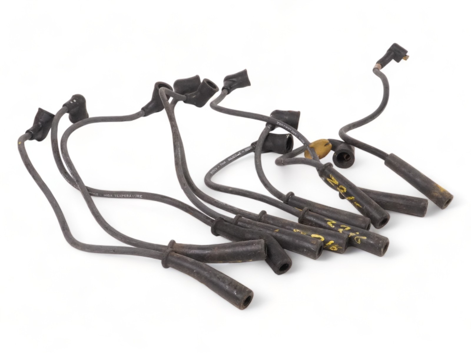 84-87 Jaguar Xjs He Spark Plug Wire Engine Compartment Electric Set Of 10 Oem