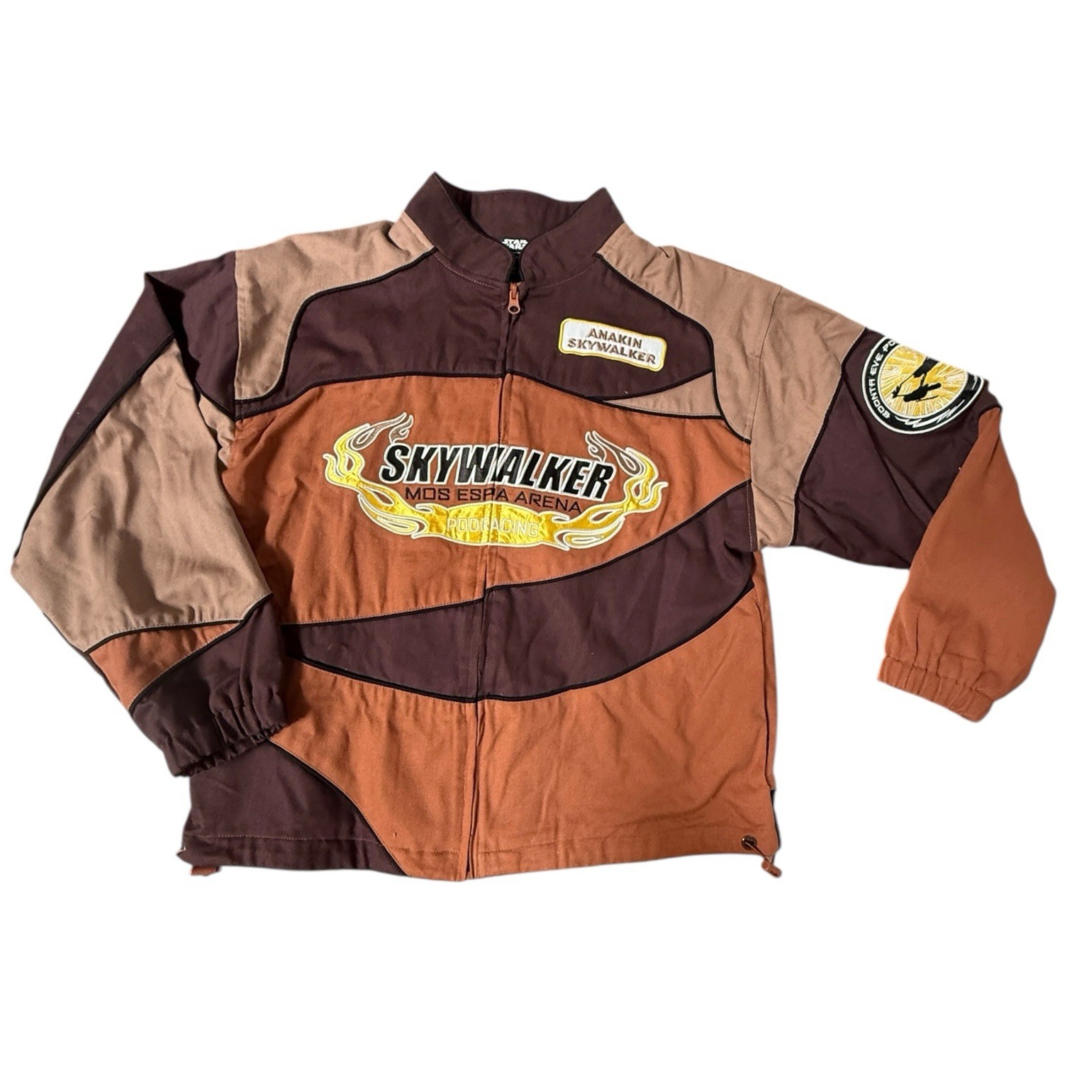 Star Wars Anakin Skywalker Podracing Jacket BoxLunch Exclusive Brown Size Medium