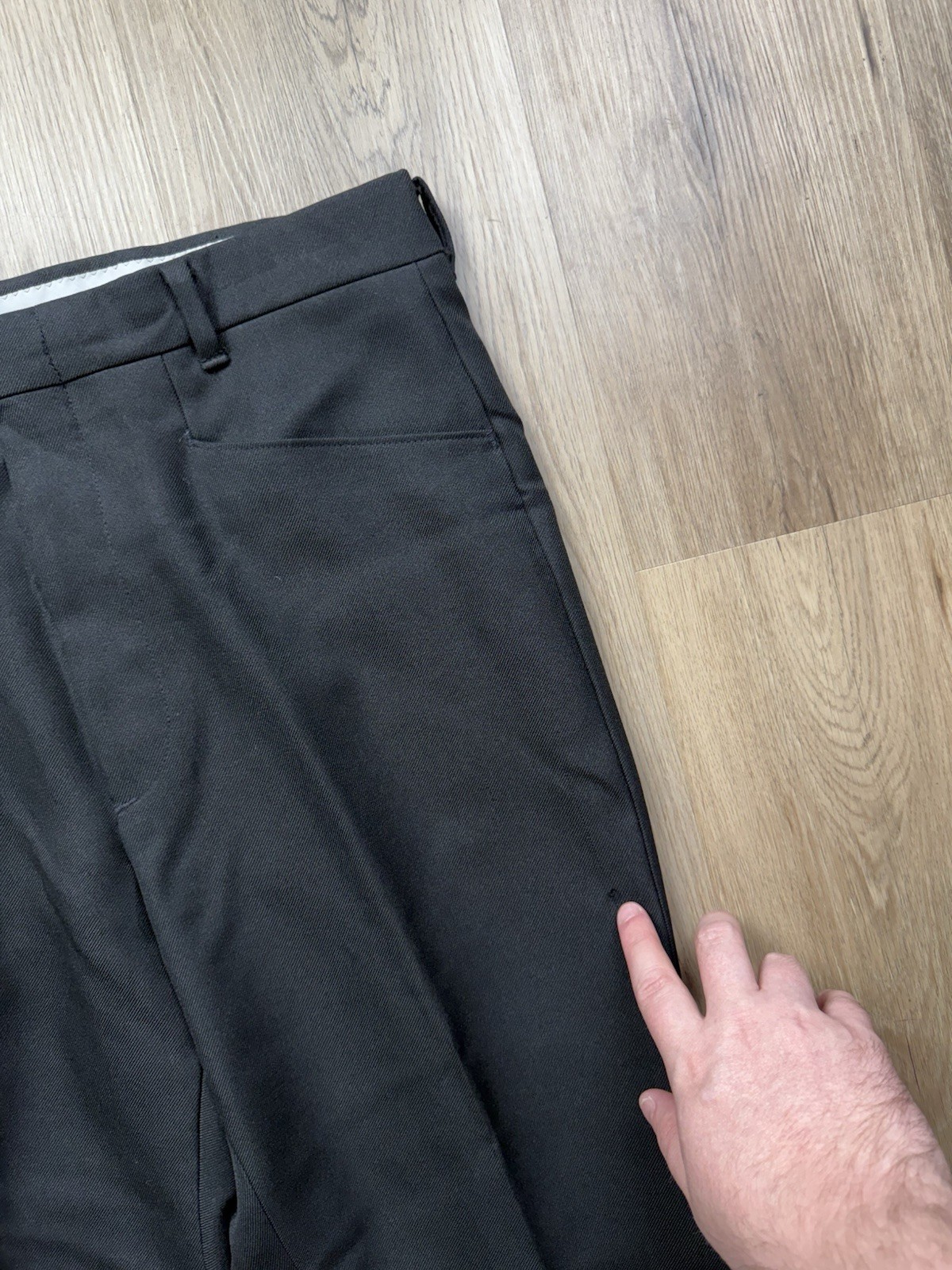 VINTAGE Levi’s Panatela Black Polyester Bootcut Pants Size 33x30 Rockabilly Men