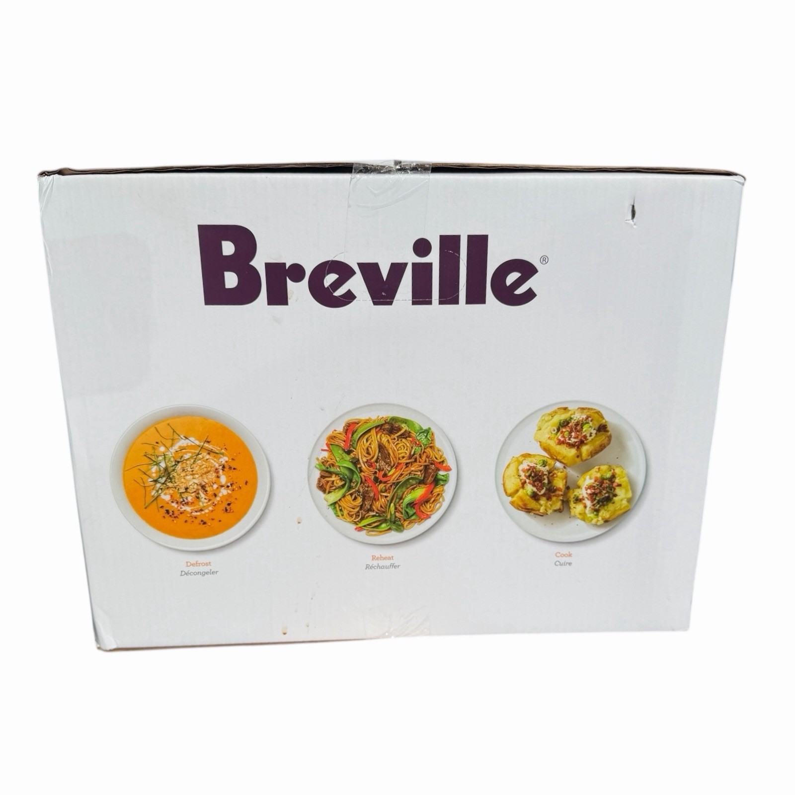 Breville Compact Wave Soft Close Microwave Oven BMO650SIL Silver Brand New