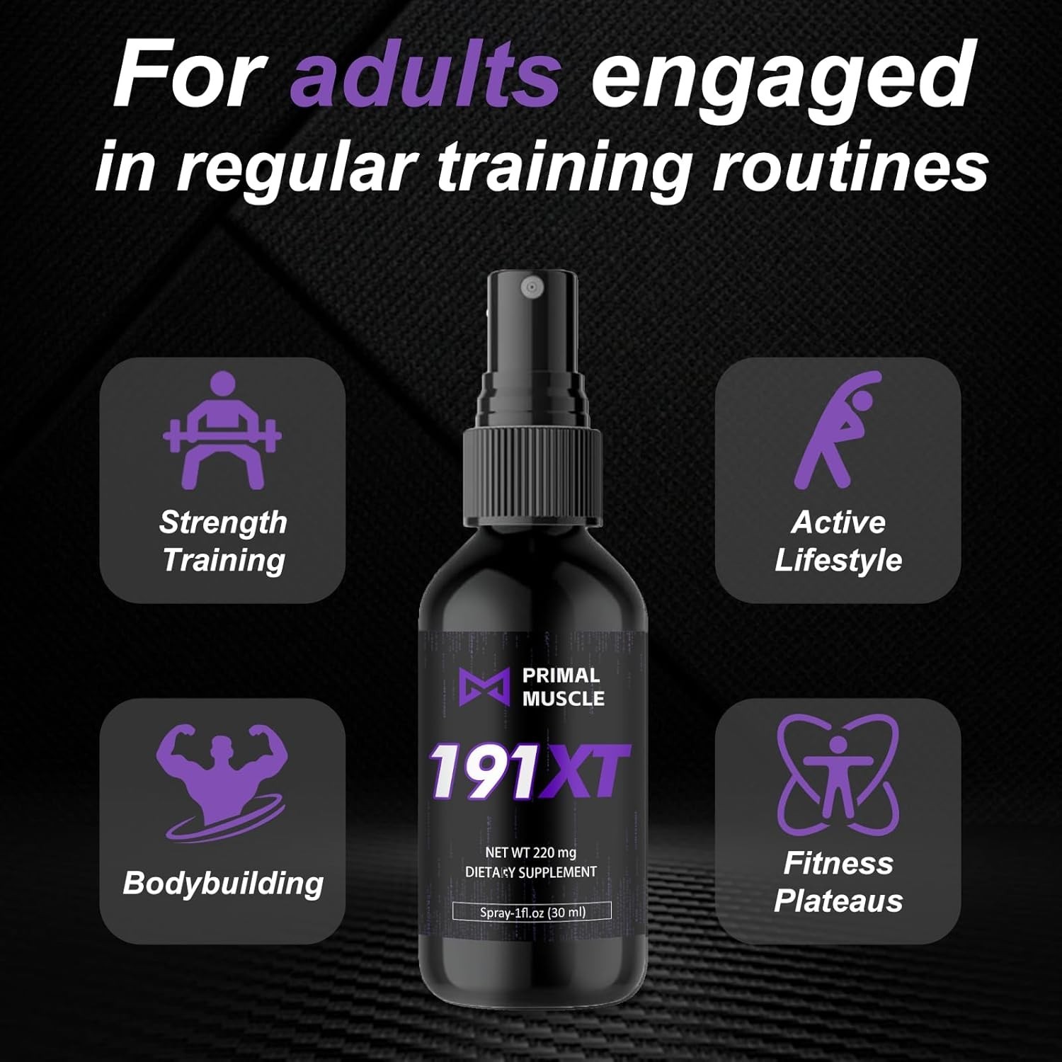 Primal Muscle 191Xt Recovery Spray | 191Xt Primal Muscle Spray, a Plant-Based an