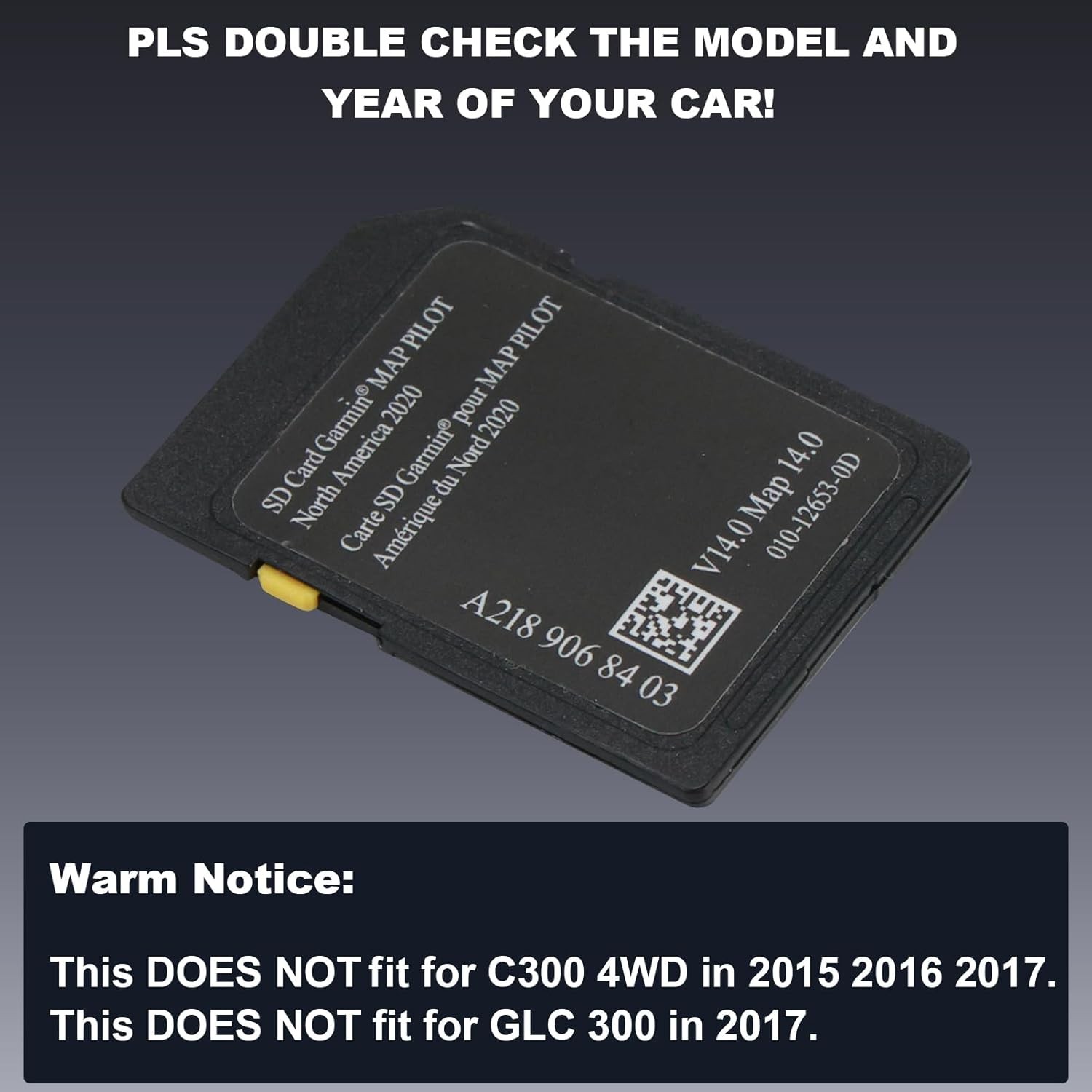 Navigation SD Card Fits for Mercedes Garmin Map Pilot B C E GLC300 CLA250 GLA250