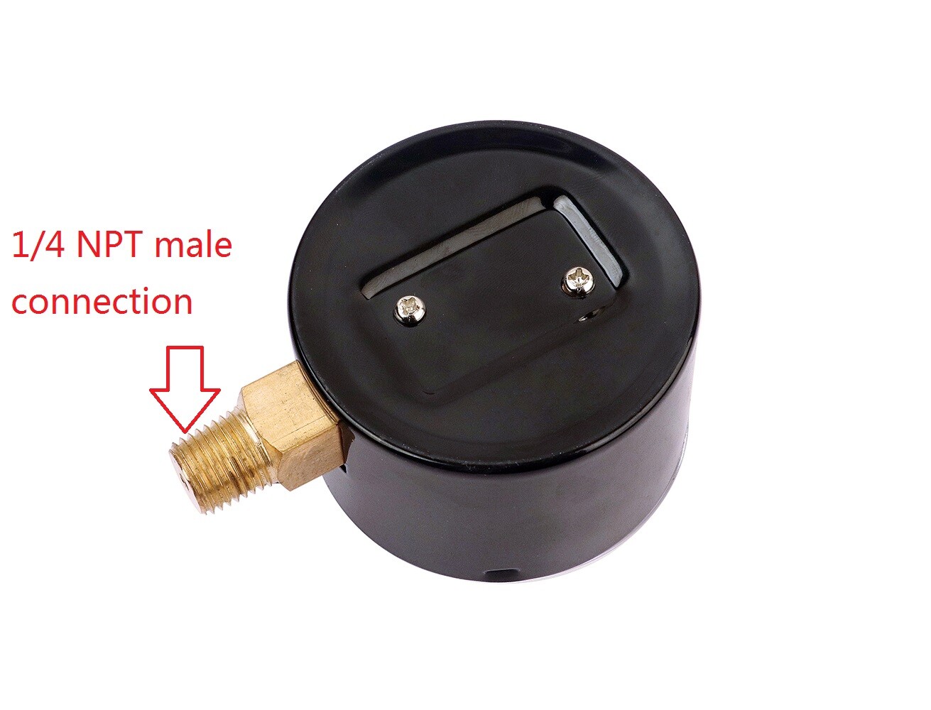 Low Capsule Pressure Gauge, 0-3 PSI,2-1/2" Face Dial, 1/4" NPT Lower Mount