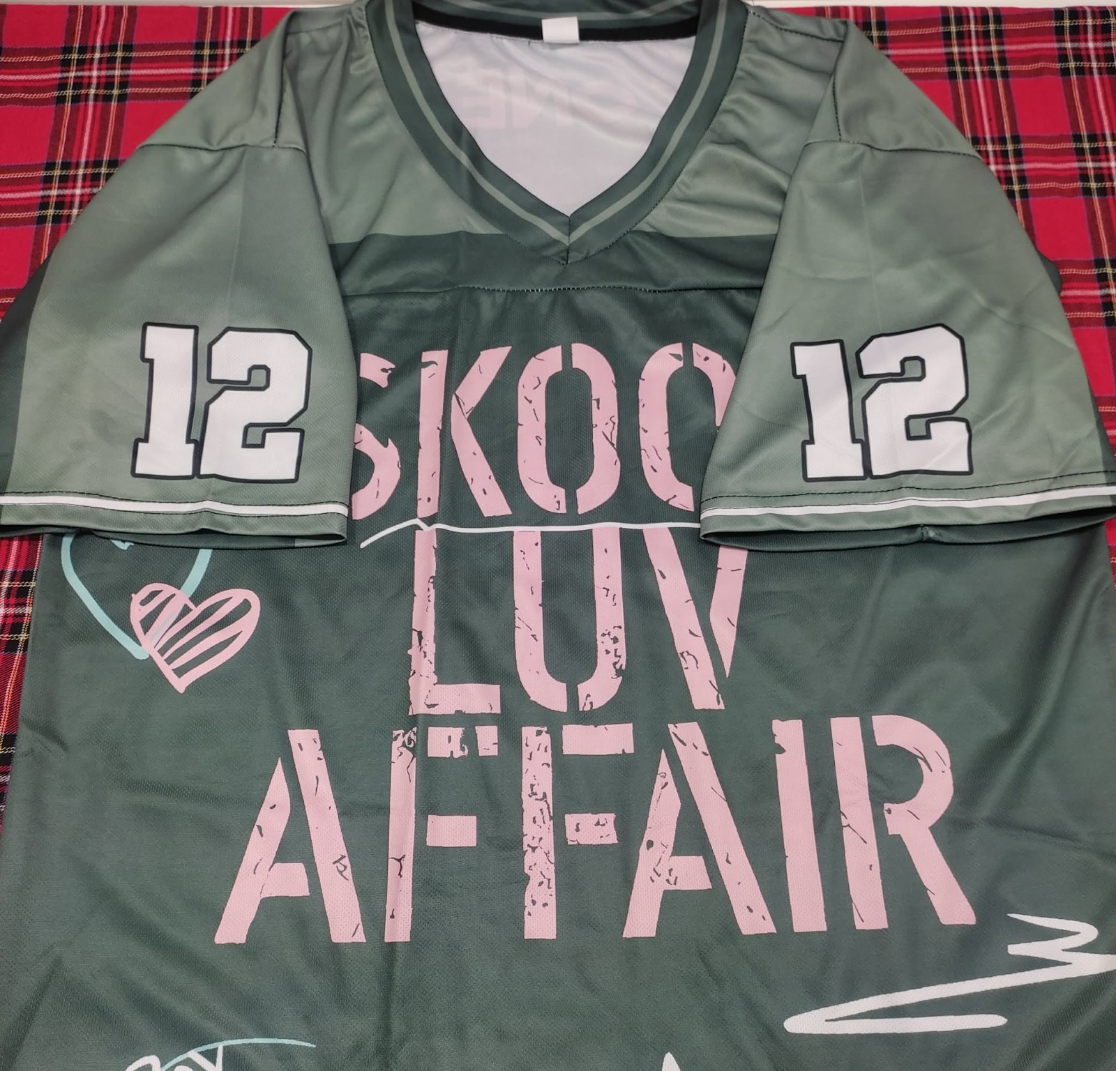 BTS SKOOL LUV AFFAIR JERSEY FOR ARMY ARIRANG CONCERT TSHIRT BOY IN LUV ERA D05