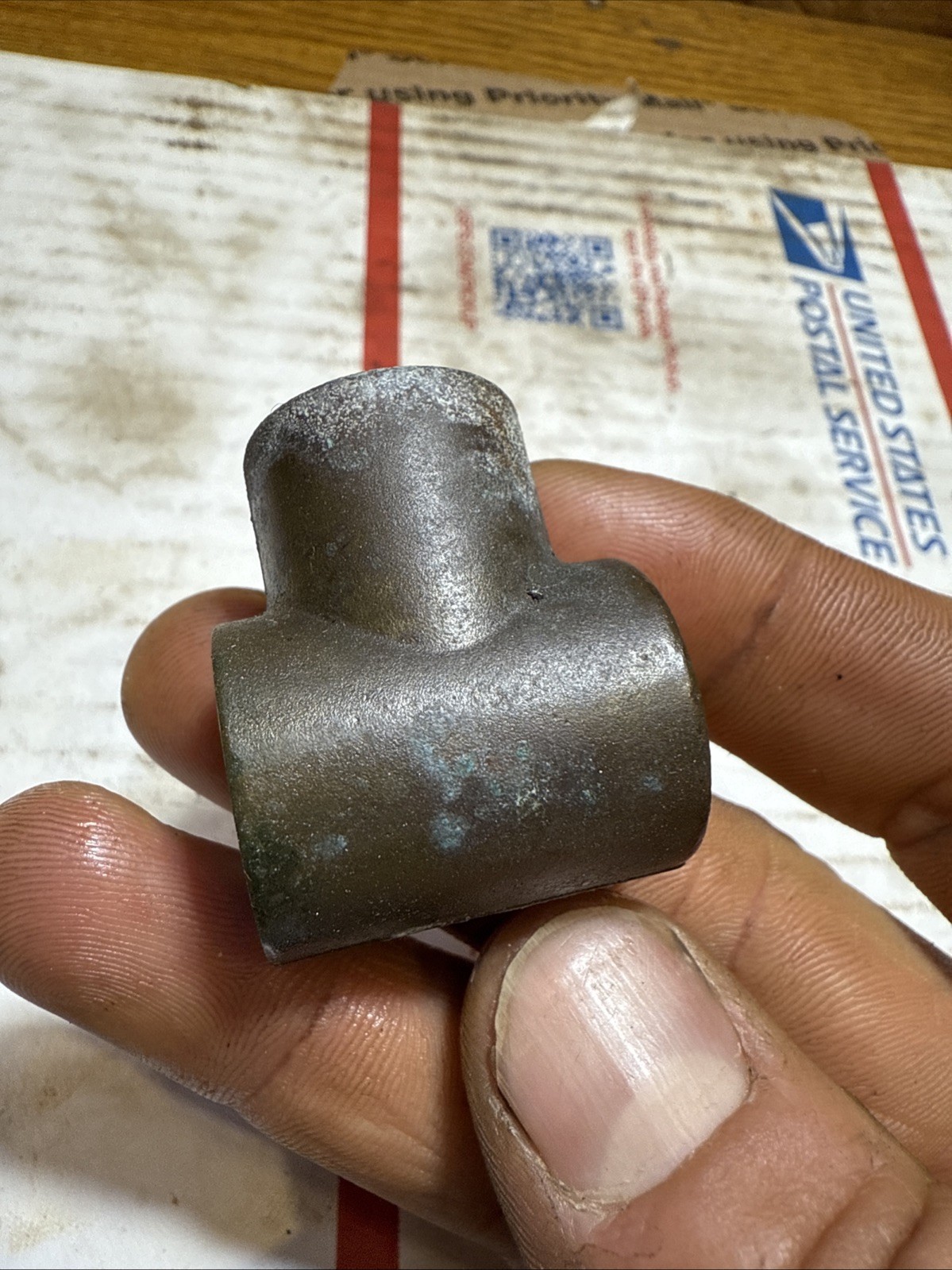 Volvo Penta oil pan dipstick adapter