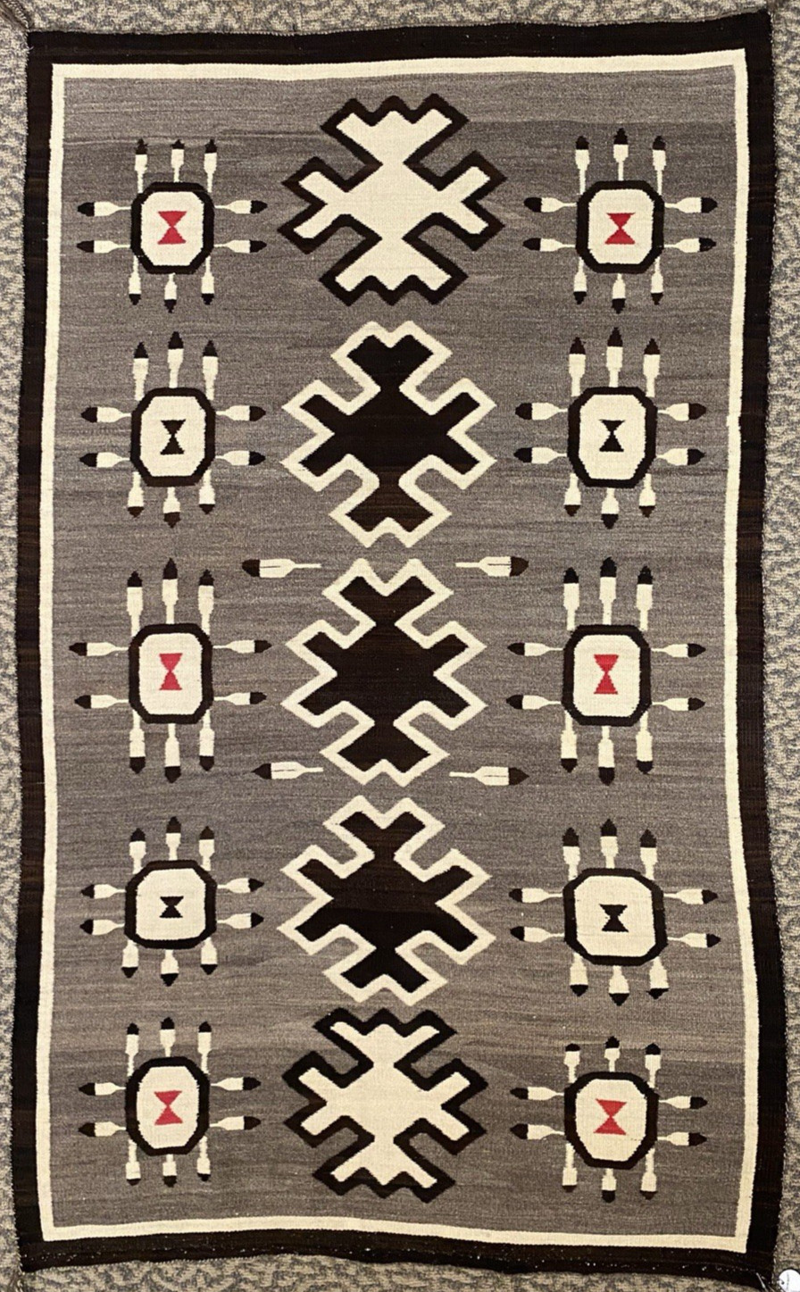 Native American Circa 1910 Bisti Navajo Weaving