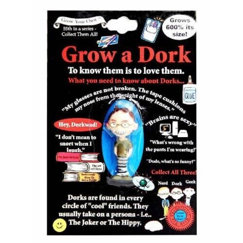SET OF 3 Grow your own DORK - NERD - GEEK - Fun Gag Joke Novelty