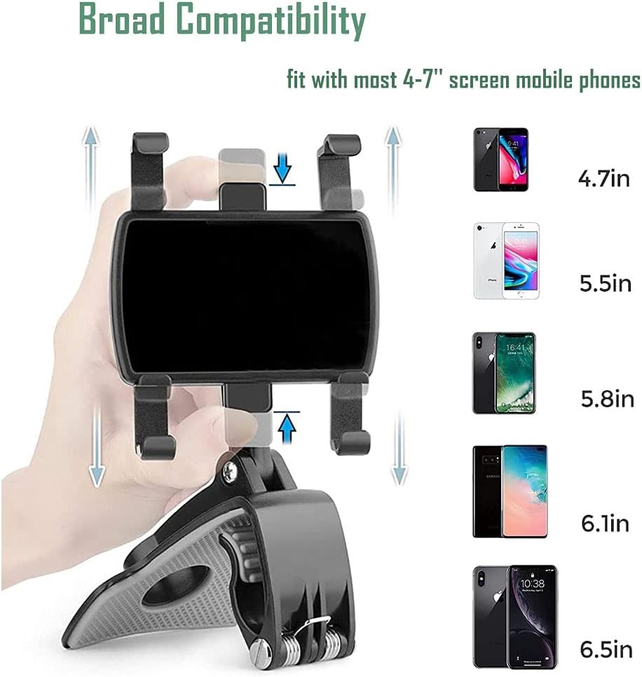 Universal 360° Car Phone Mount Holder For Cell Phone Samsung Galaxy iPhone