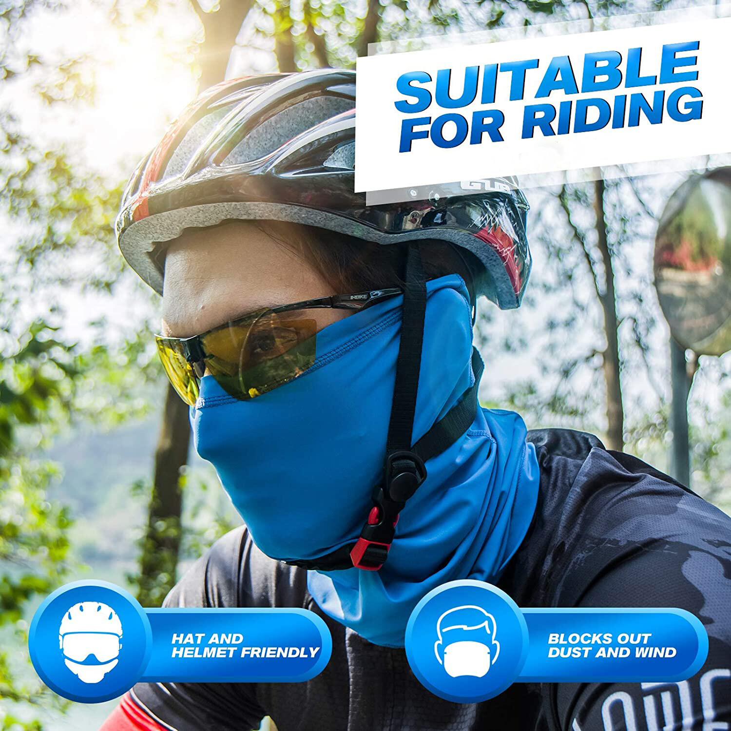 UV Protection Cooling Neck Gaiter Face Mask Scarf Windproof Neck Bandana Cover