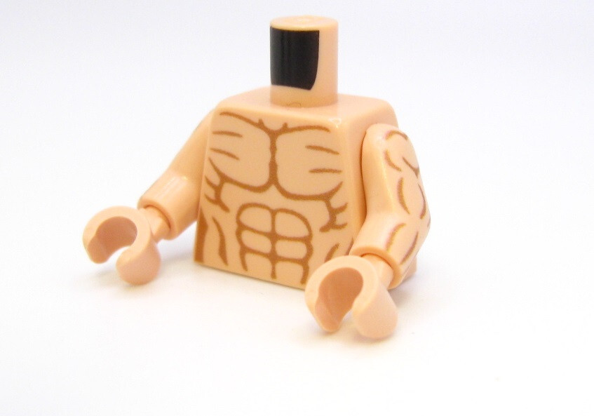 Custom printed TORSO ASSEMBLY for Minifigures using Real LEGO® bricks