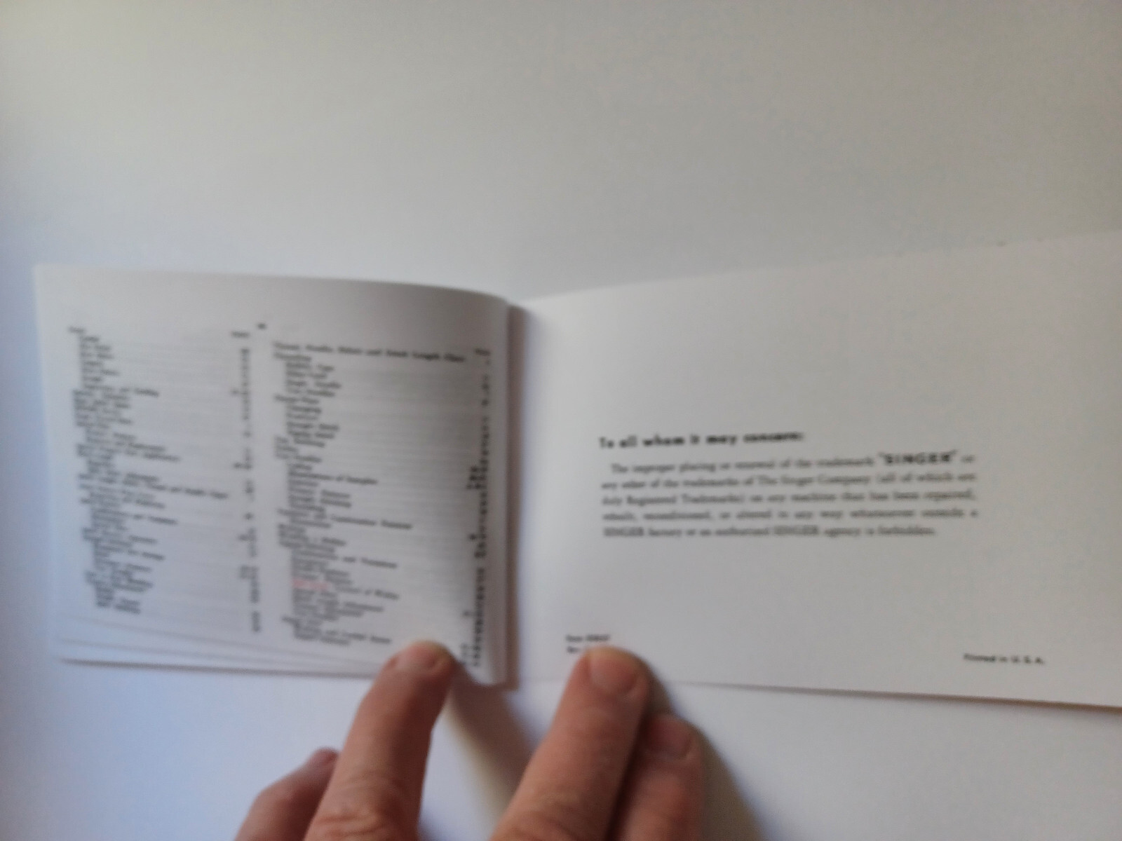 Singer 401 Slant-0-Matic Sewing Machine Manual (401A) 4.25" x 6" Reproduction