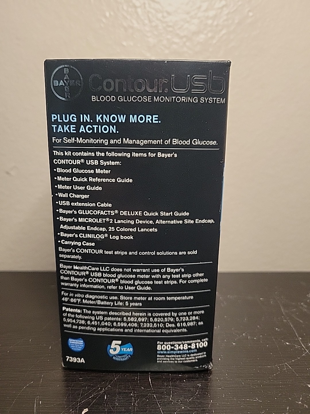 Bayer Contour USB Blood Glucose Sugar Monitoring Testing System Expired New