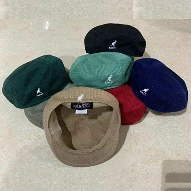 Kangol Breathable Beret Hat Summer Newsboy Woven Flat Caps Casual Men Women USA