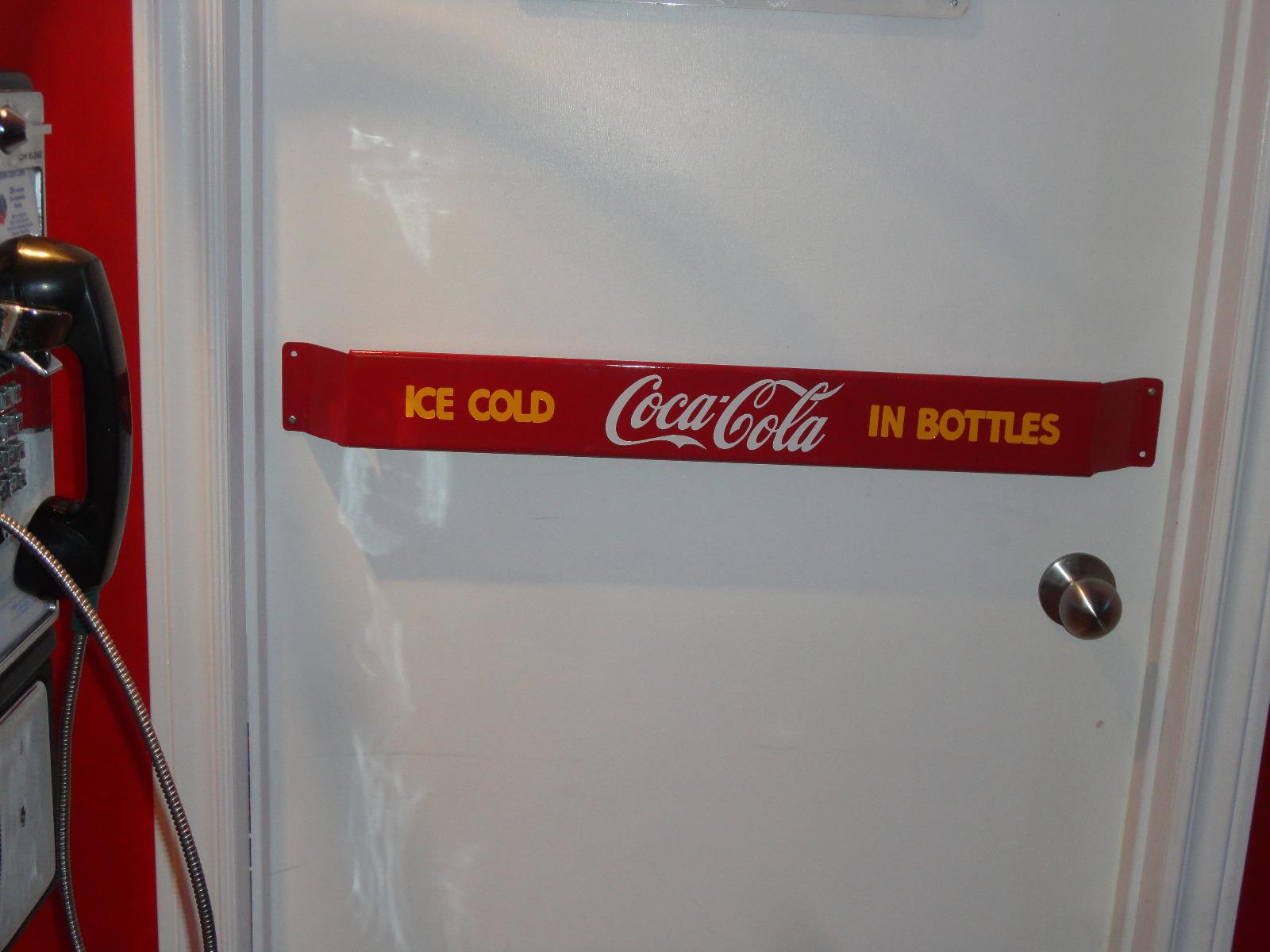 33'' Door push bar Coca Cola Retro Antique Soda Advertising sign