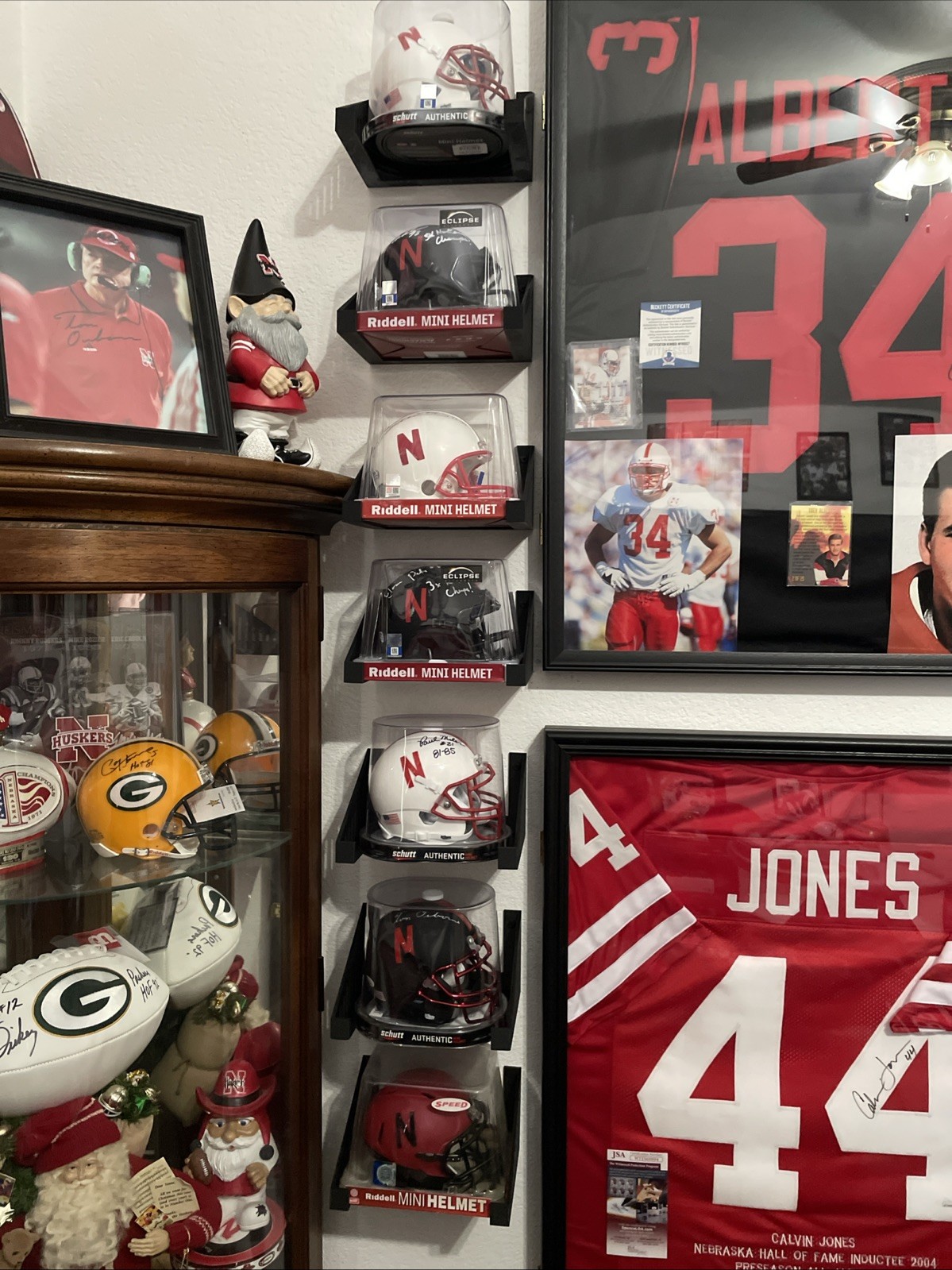 Mini Football Helmet Wall Display | 7.75” x 5.75” x 4” | Fits Original Packaging