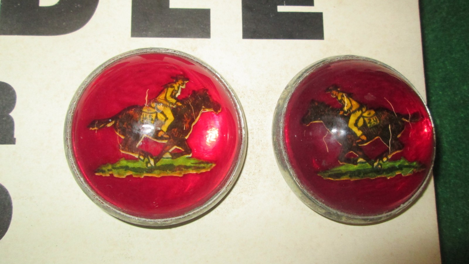 6 Sets H.A. Chapman Bridel Rossettes On Display Card Estate Find