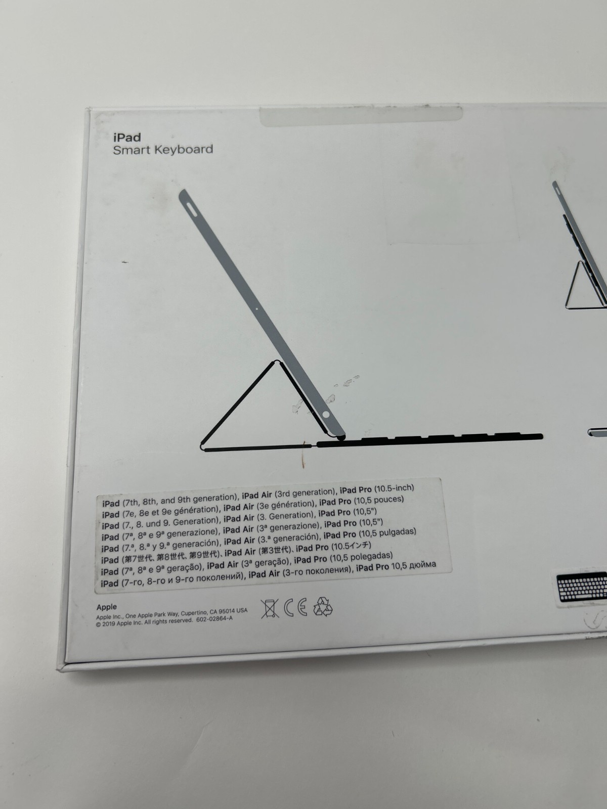 Apple iPad 7th/8th/9th Gen 10.2"/Pro 10.5"/Air 3rd Gen Smart Keyboard Black