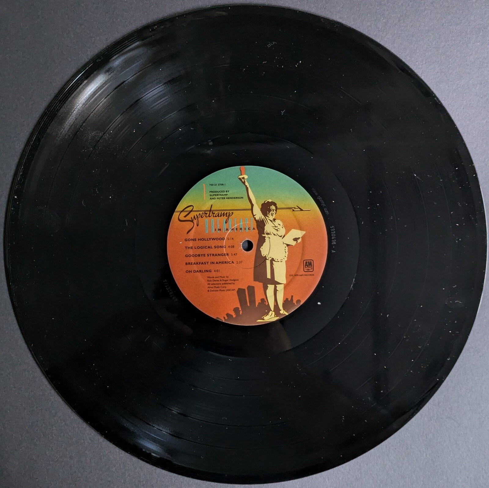 1979 Roger Hodgson Autographed Record Supertramp Album Cover Signed Jacket JSA