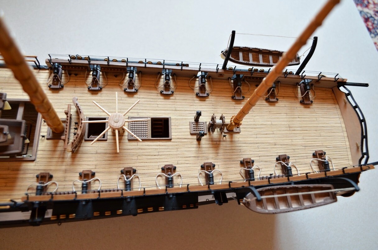 Revell USS Constitution 1:96 - laser cut wooden deck for model