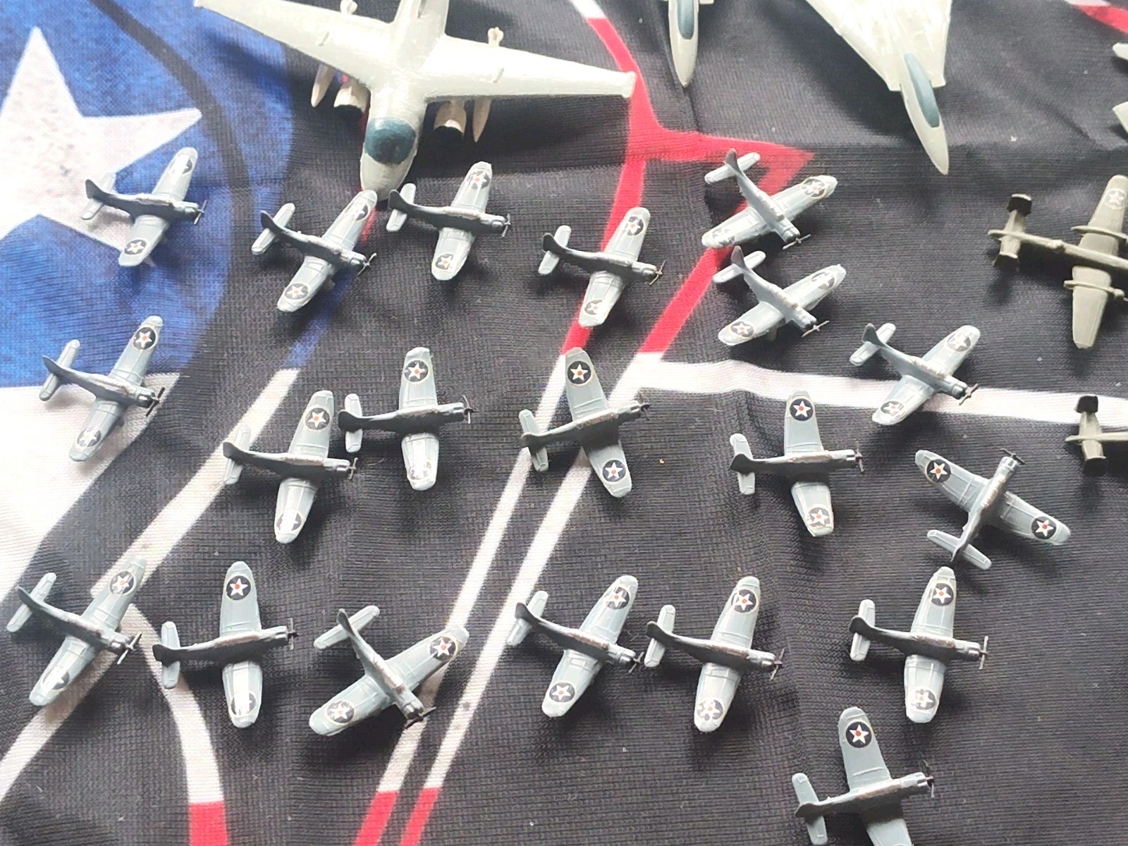 Lot Of 125+ Mini Built Model Airplanes For Aircraft Carriers Plastic 1/2"-2"Long