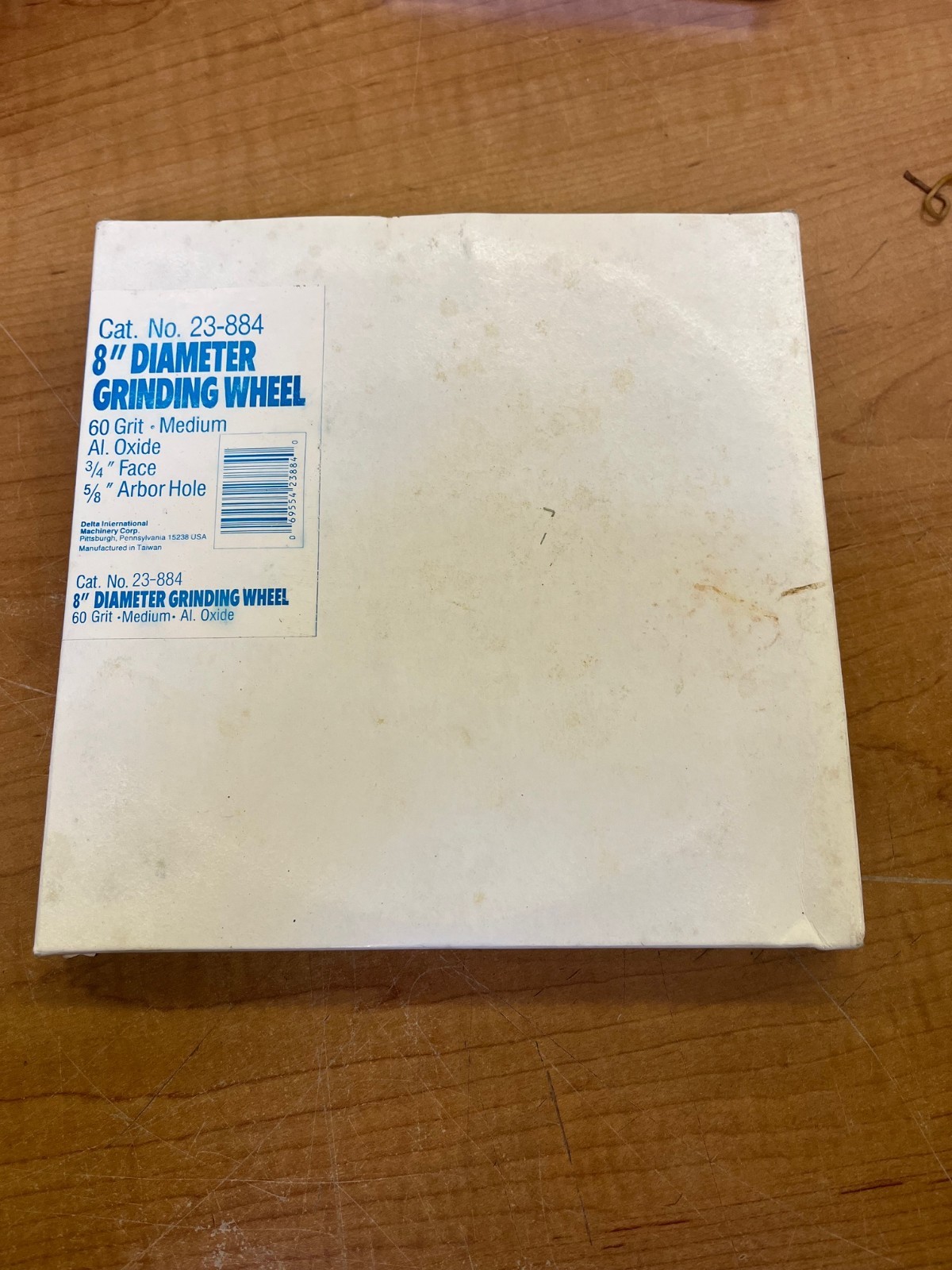 (1)-DELTA 8" ABRASIVE GRINDING WHEEL 3600 RPM MAX 60 GRIT-FINE!