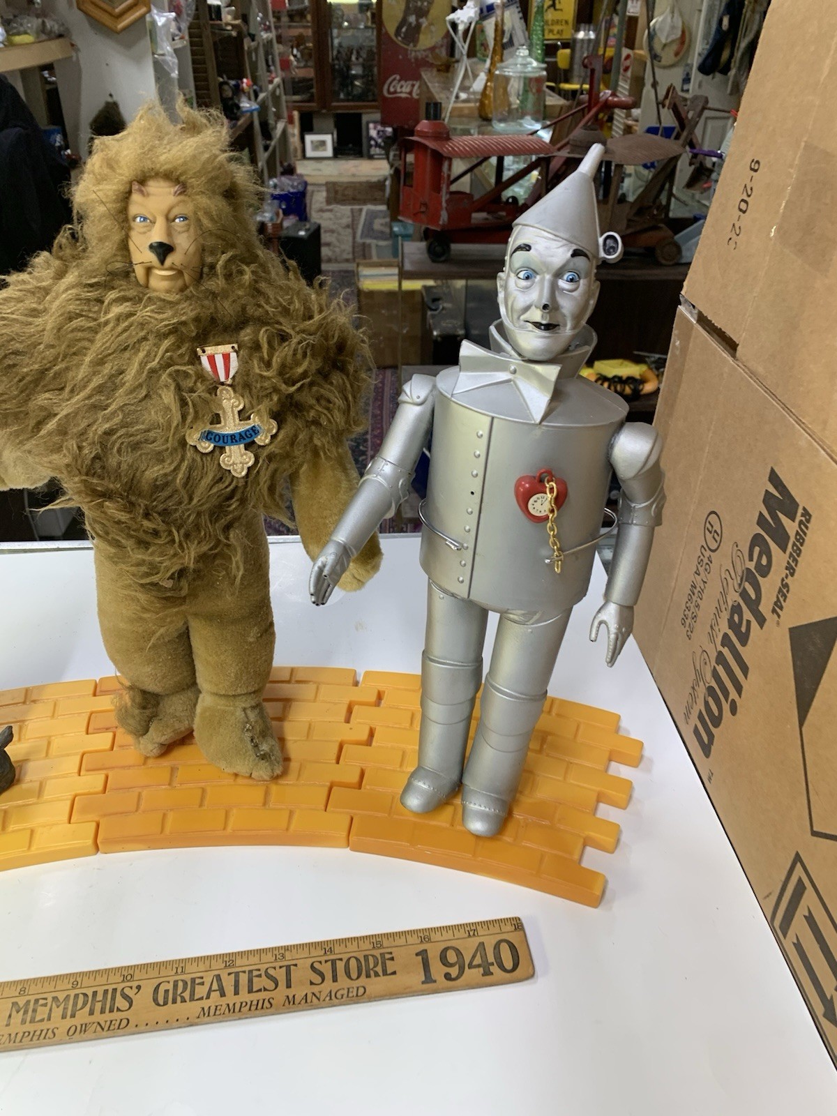 4 Wizard of Oz dolls 1987 14" Dorothy Lion Tin man Scarecrow Hamilton Gifts