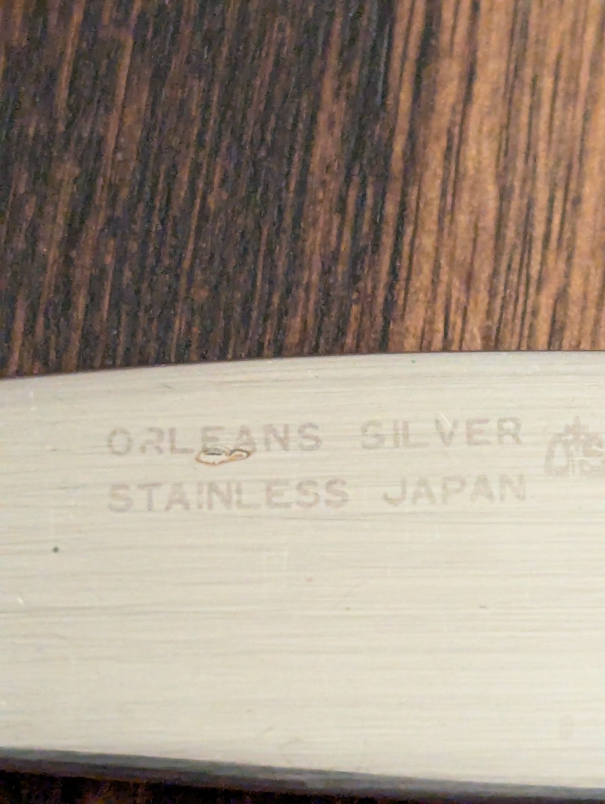 Vintage Orleans Cheri stainless dinner knives silverware Japan