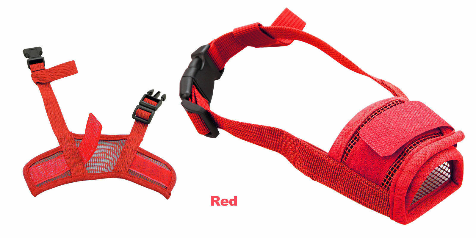 Pet Dog Mask Small & Large Mouth Muzzle Grooming Stop Bark Bite Chew Adjustable