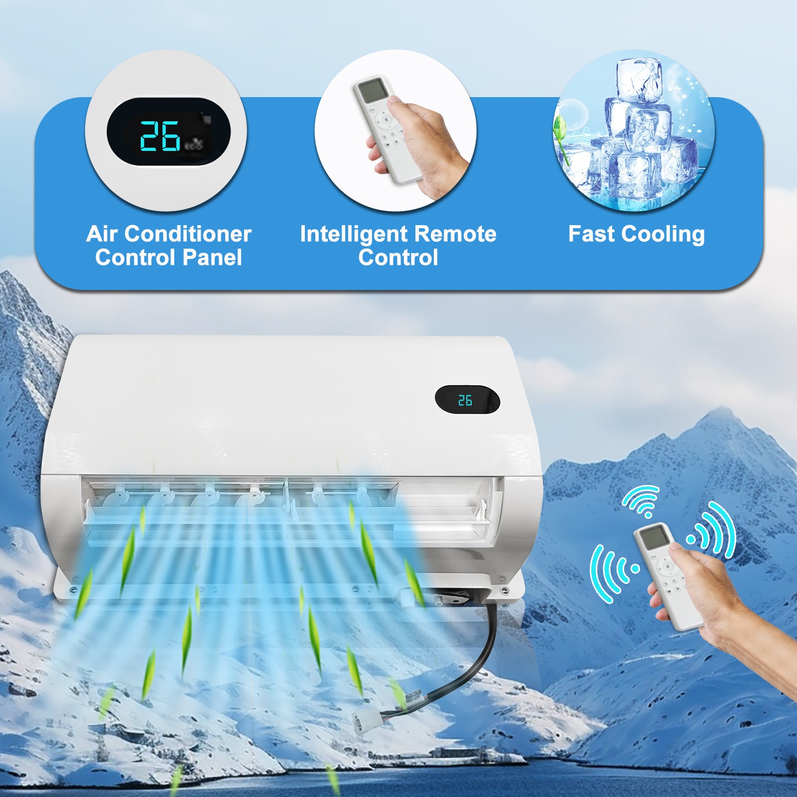 Universal 24V 12000 btu Split Cooling Cab Air Conditioner For Truck RV Caravan