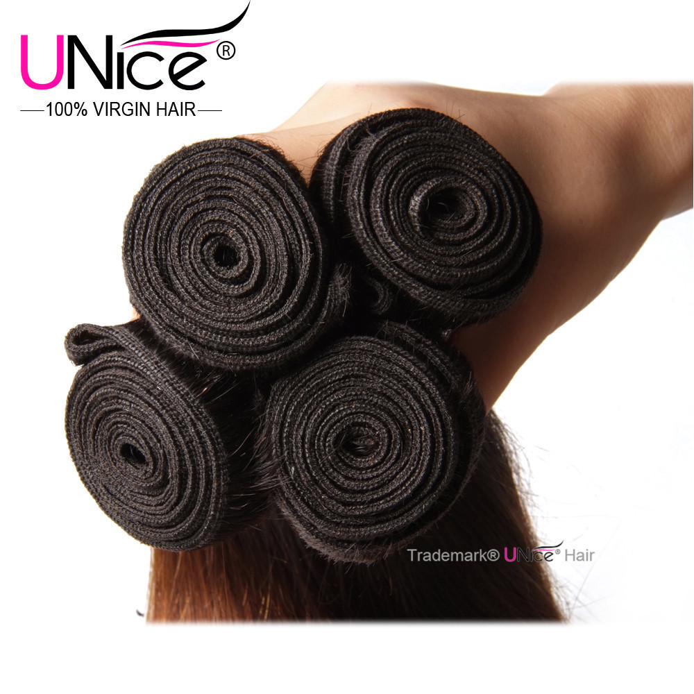 UNice 8A Brazilian Ombre Body Wave Human Hair Bundles Weaves 16"-26" US T1B/4/27