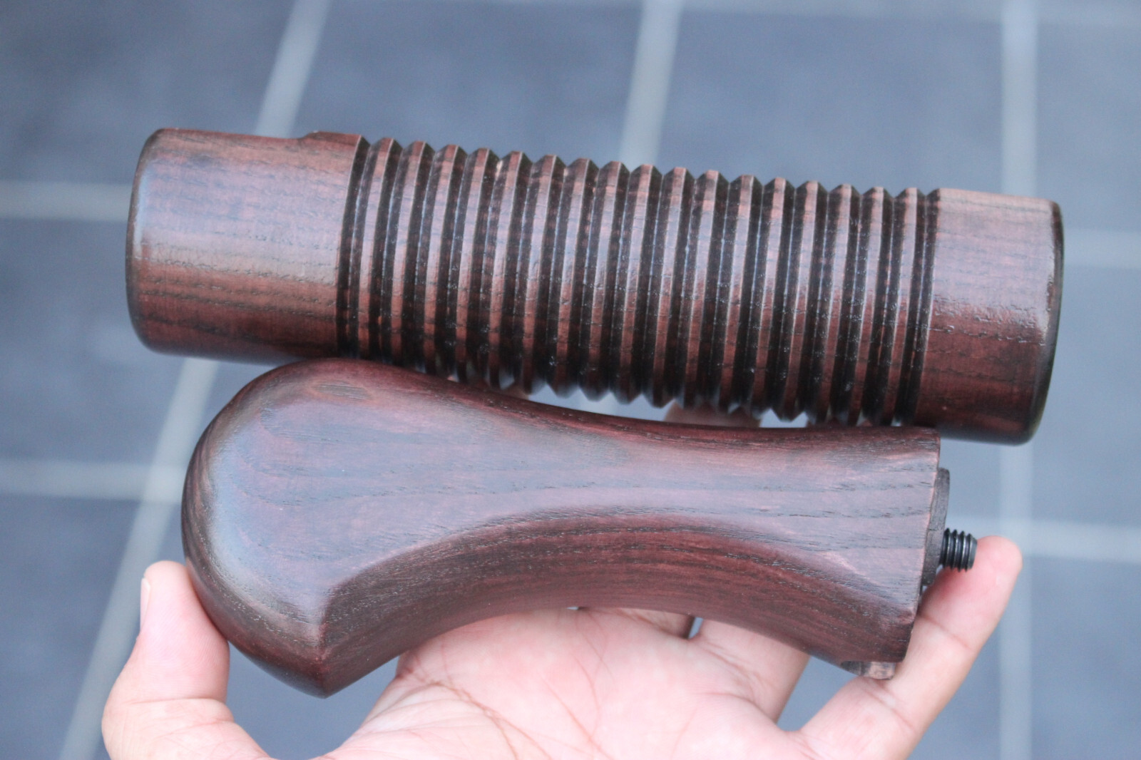 MOSSBERG SHOCKWAVE MODEL 590 12 GA FOREND & WOOD STOCK FURNITURE VTG NICE GIFT