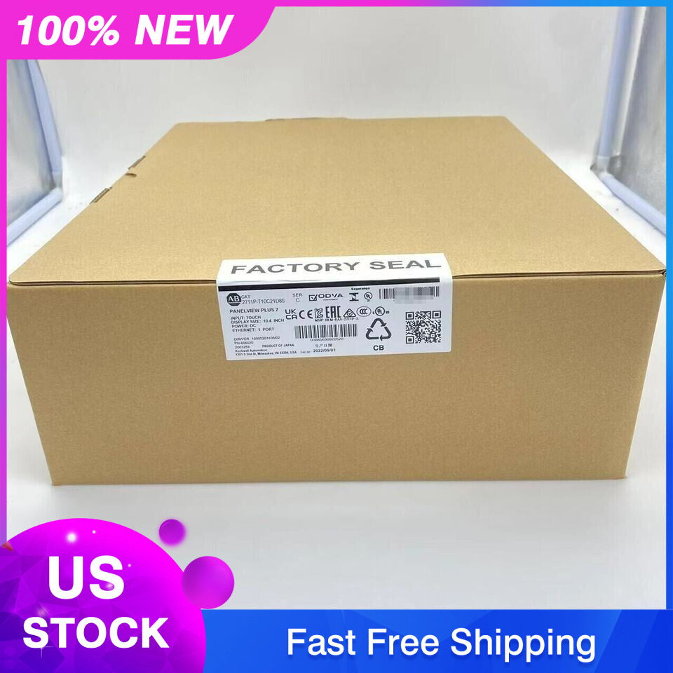 New Sealed Allen Bradley 2711P-T10C21D8S SER C HMI PanelView Plus 7 10" DC