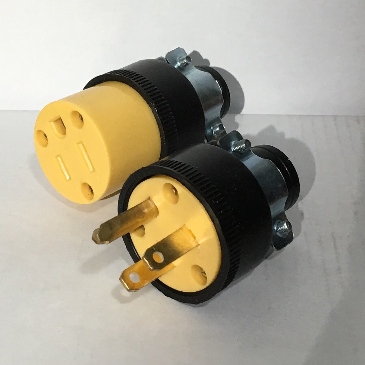 12 Set (24pcs) Of Male & Female Heavy Duty 3 Wire Replacement Electrical Plugs