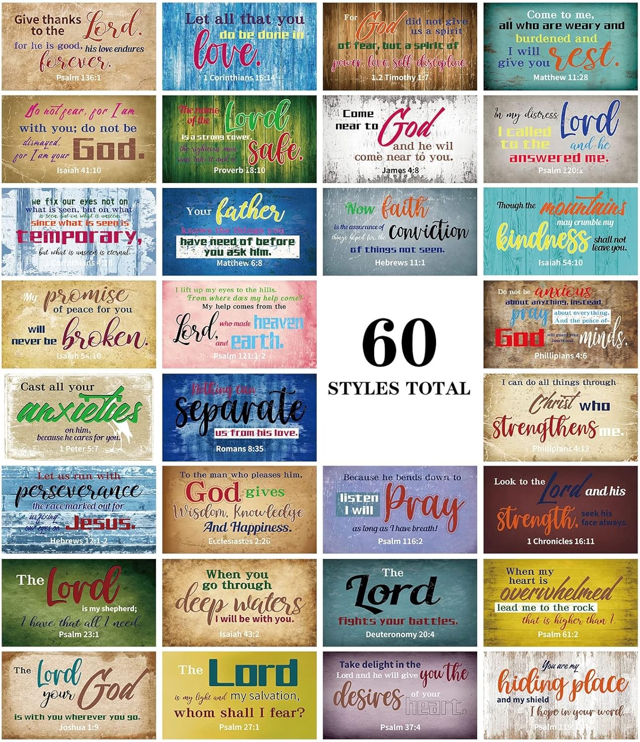 240Pcs Bible Verse Cards with Scriptures Inspirational Encouragement Quote Cards