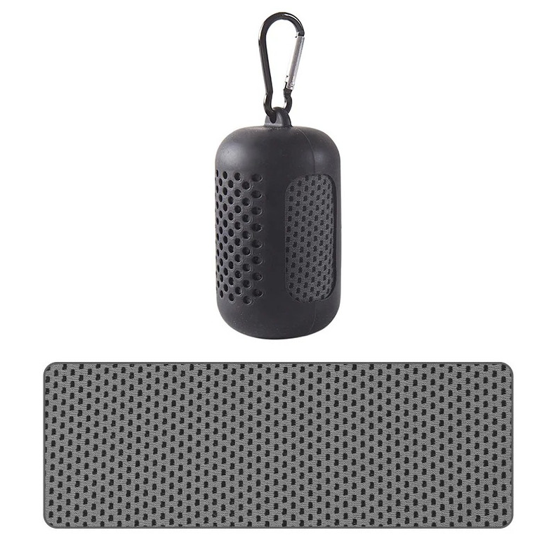 1 pc Portable Cooling Towel Silicone Wrapped Quick-Dry Sports Cold Towel